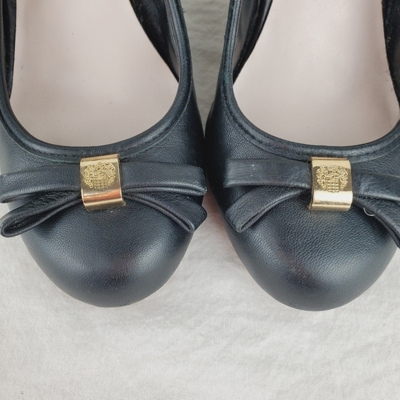 Vince Camuto Morela black leather wedge shoes Size 7B - Picture 6 of 13